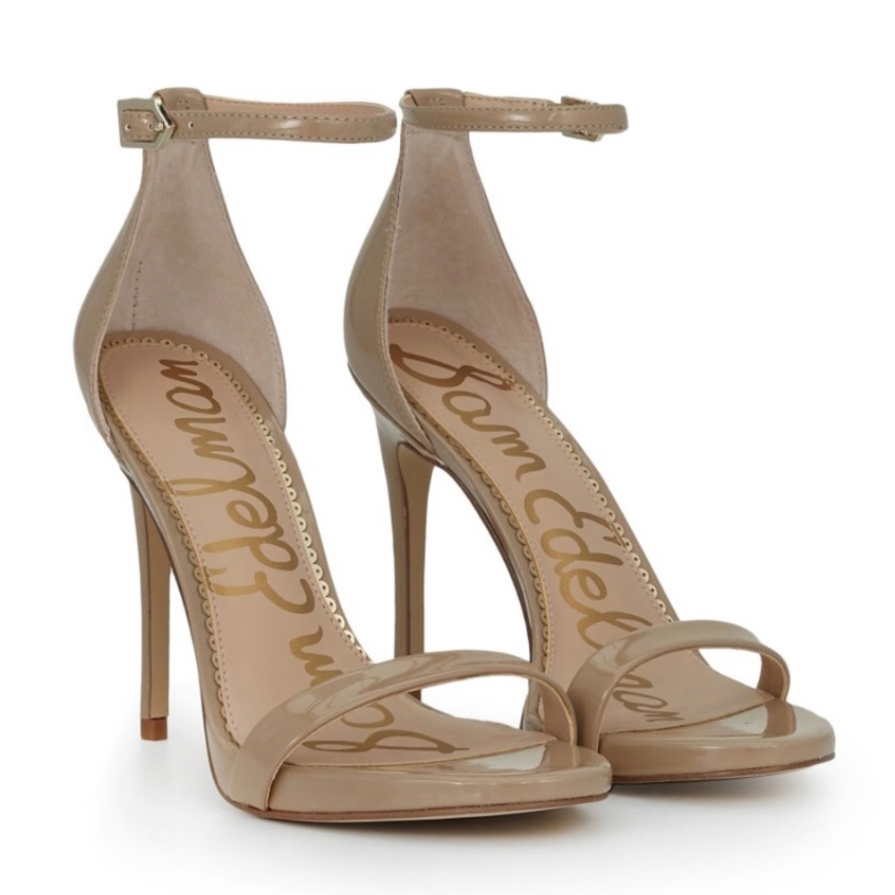 Sam edelman ariella ankle strap stiletto nude